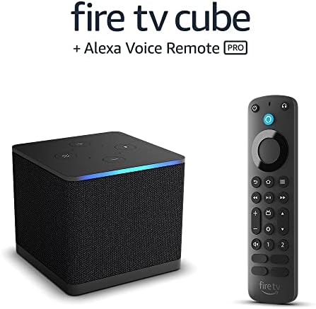 Amazon Fire TV Cube, with AI-powered Fire TV Search, Hands-free streaming device, find shows faster with Alexa+, Wi-Fi 6E, 4K Ultra HD