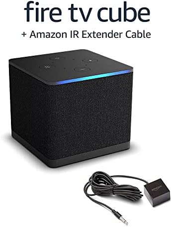 Amazon Fire TV Cube, with AI-powered Fire TV Search, Hands-free streaming device, find shows faster with Alexa+, Wi-Fi 6E, 4K Ultra HD