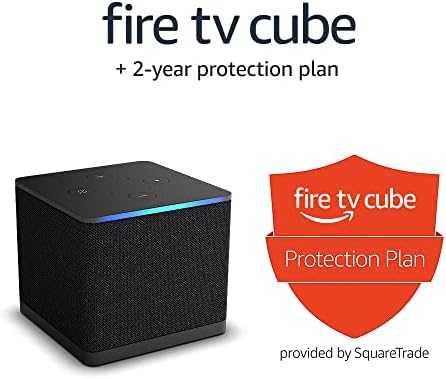Amazon Fire TV Cube, with AI-powered Fire TV Search, Hands-free streaming device, find shows faster with Alexa+, Wi-Fi 6E, 4K Ultra HD