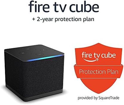 Amazon Fire TV Cube, with AI-powered Fire TV Search, Hands-free streaming device, find shows faster with Alexa+, Wi-Fi 6E, 4K Ultra HD