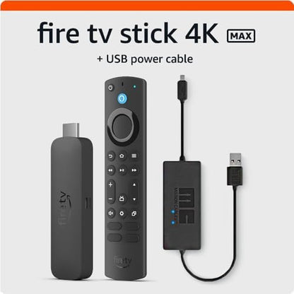 Amazon Fire TV Stick 4K Max streaming device, with AI-powered Fire TV Search, supports Wi-Fi 6E, free &amp; live TV without cable or satellite, find shows faster with Alexa+