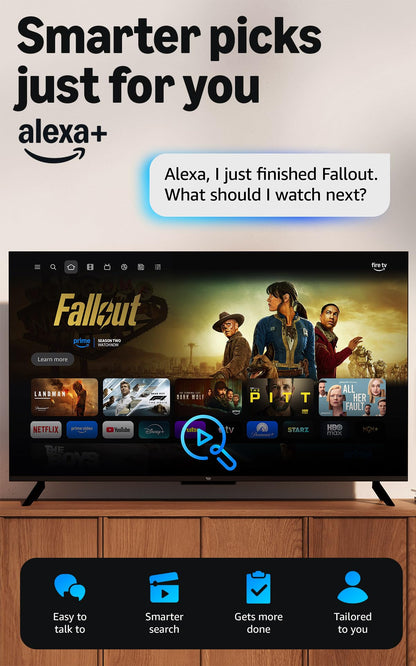 Amazon Fire TV Stick 4K Max streaming device, with AI-powered Fire TV Search, supports Wi-Fi 6E, free & live TV without cable or satellite, find shows faster with Alexa+