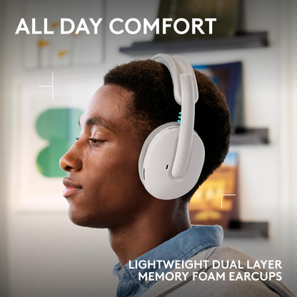 Logitech G325 Lightspeed Wireless Bluetooth Gaming Headset, All-Day Comfort, Built-in Mic with Noise Reduction, 24-Bit Audio, 24+ Hr Battery Life, for PC, PlayStation, Switch, Mobile – Black
